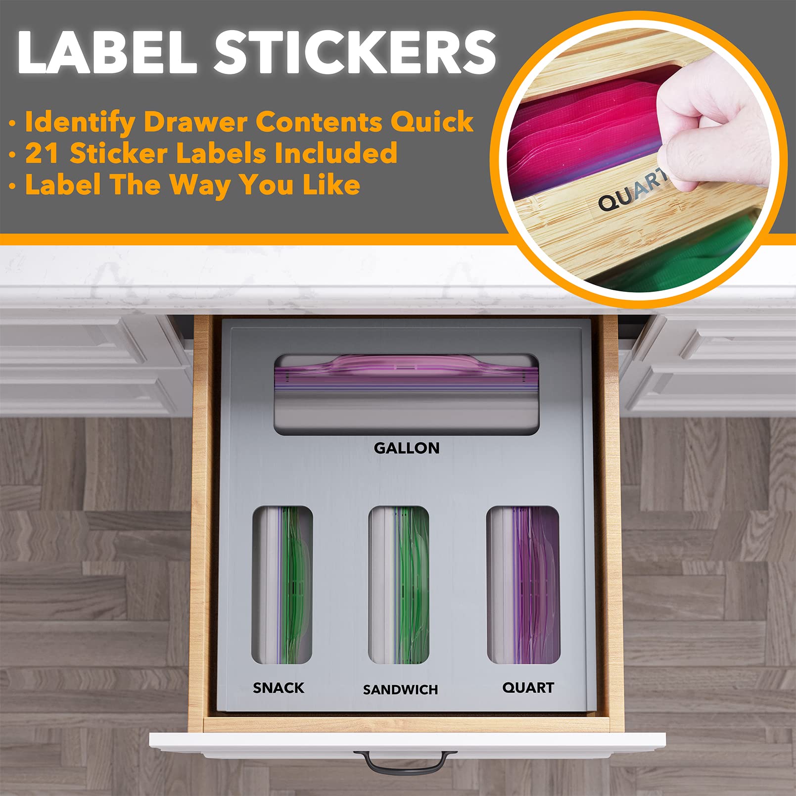 SpaceAid arrives fully assembled for immediate use in any kitchen drawer.
