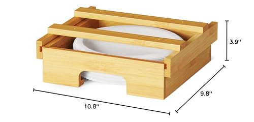 SpaceAid patent-pending bamboo dispenser design combines style and practicality.