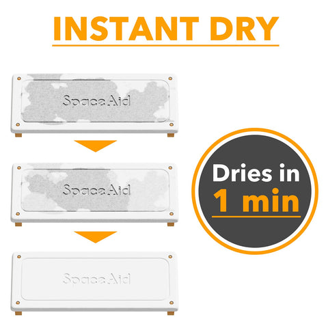 SpaceAid DryingNeat soap dispenser keeps soap tidy and accessible