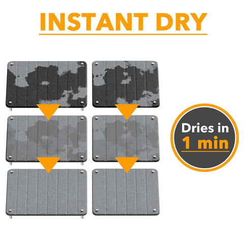 SpaceAid stone dish mat with diatomite dries dishes quickly and efficiently