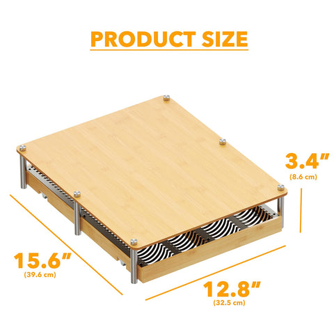 SpaceAid Vertuo pod storage holds 40 big or 56 small pods for easy access.
