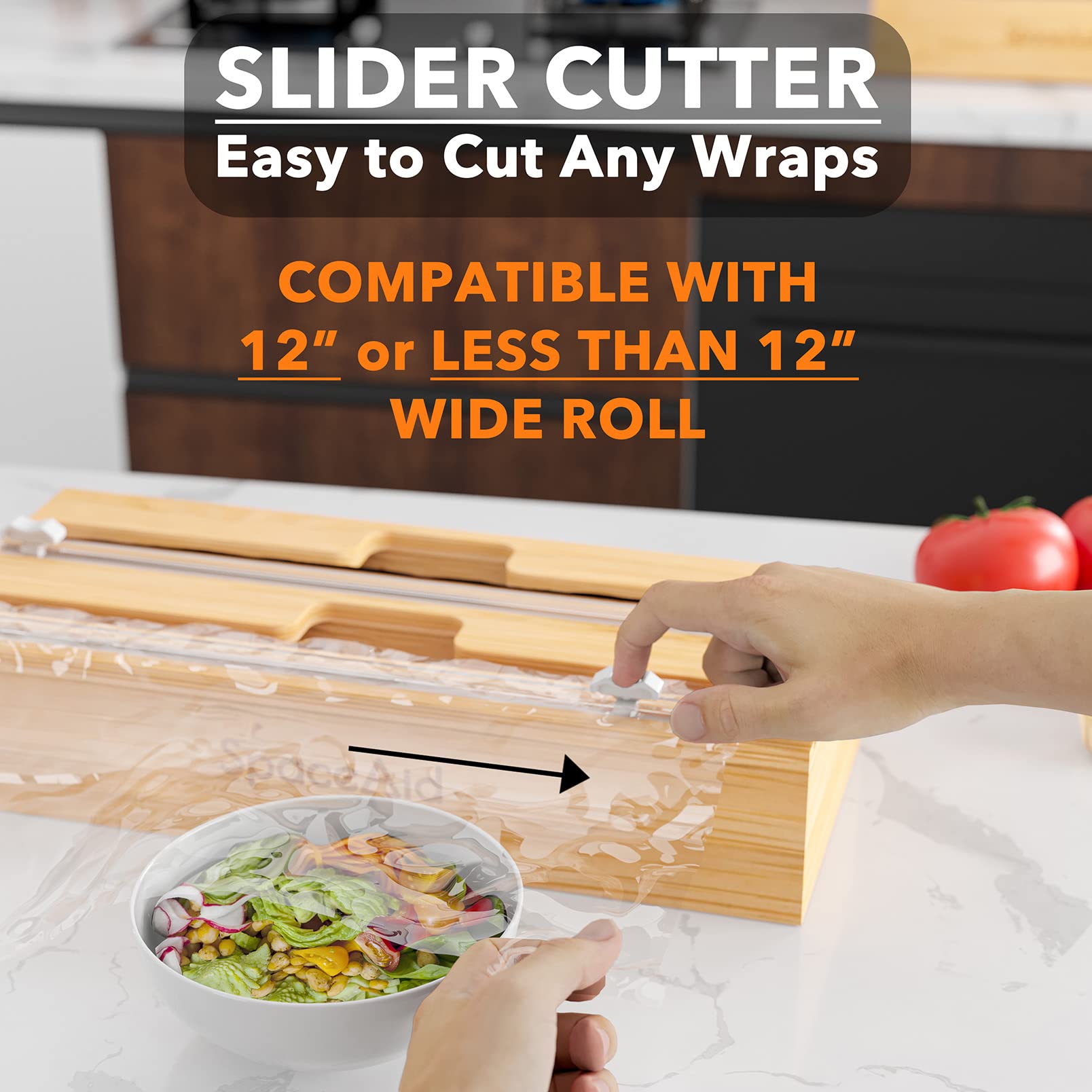 SpaceAid WrapNeat hanging option demonstrates wall mount capability for convenient use.