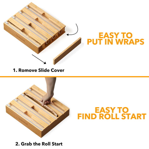 SpaceAid WrapNeat label stickers help identify contents at a glance