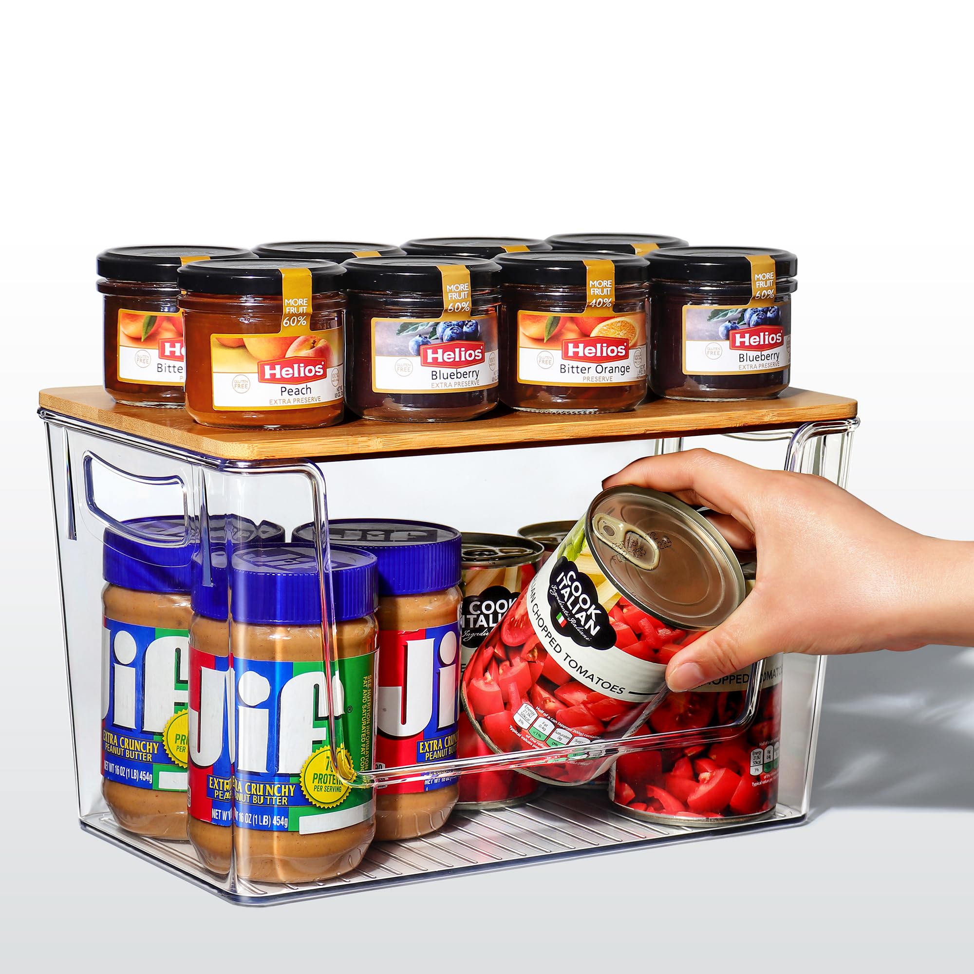 Spacemart two-pack pantry organizers offer ready-to-use countertop organization