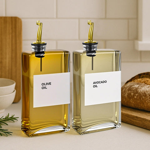 Spaceneat kit with 44 waterproof labels to organize oils and vinegars