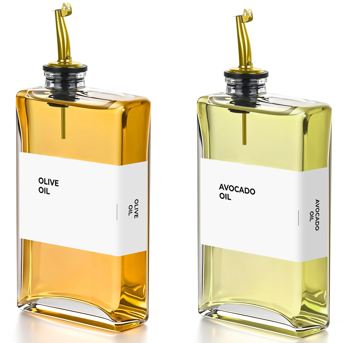 Spaceneat olive oil dispenser with pour spout for precise drizzle