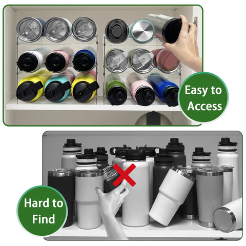 Spaclear 4 Pack Water Bottle Organizer quick assembly in minutes, no tools required