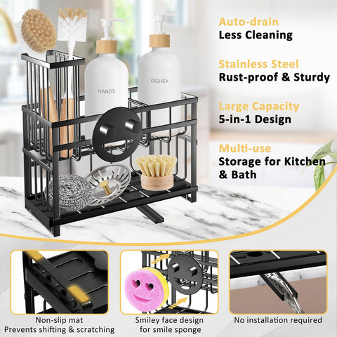 Spaclear anti-slip base prevents movement and countertop scratches.