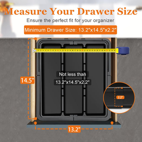 Spaclear removable dividers let you customize for different item sizes.