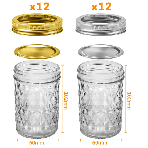 SPANLA lids and bands in silver and gold for airtight sealing