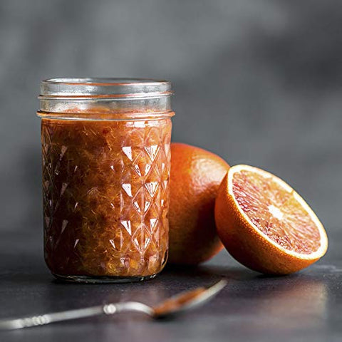 SPANLA 12oz clear mason jar larger storage for jams or sauces