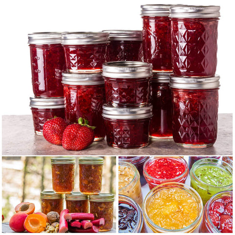 SPANLA 12oz jar with lids airtight for extended freshness