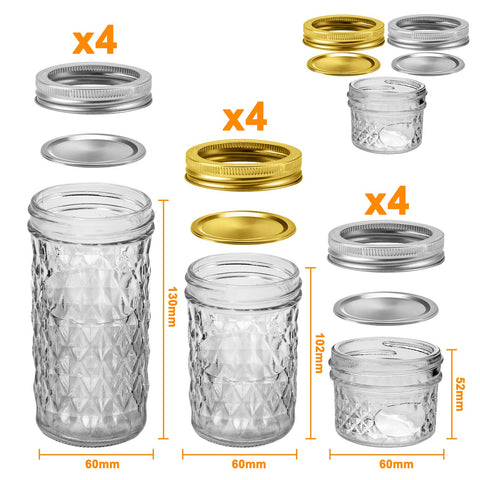 SPANLA jars airtight lids close-up highlighting rust-free aluminum seals