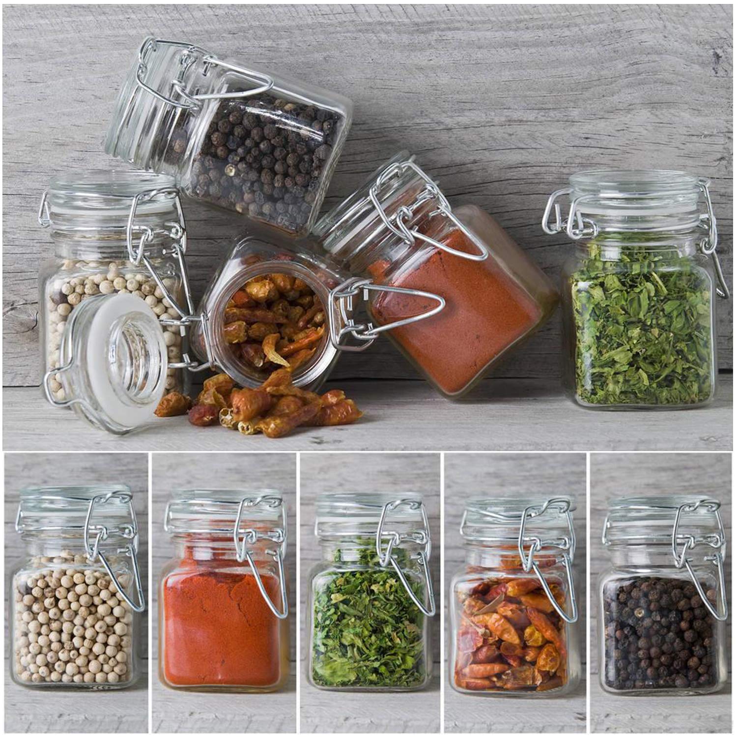 SPANLA spice jars ideal for bulk spices and craft storage.