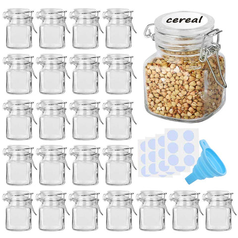 SPANLA Spice Jars with airtight lids in close-up preserve aroma and freshness.