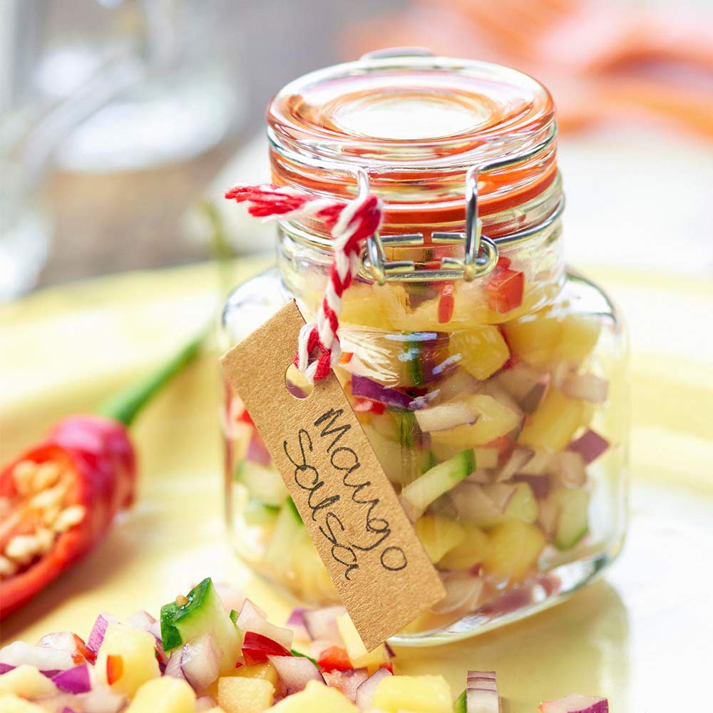 SPANLA Dishwasher-safe glass jars simplify cleaning and reuse.