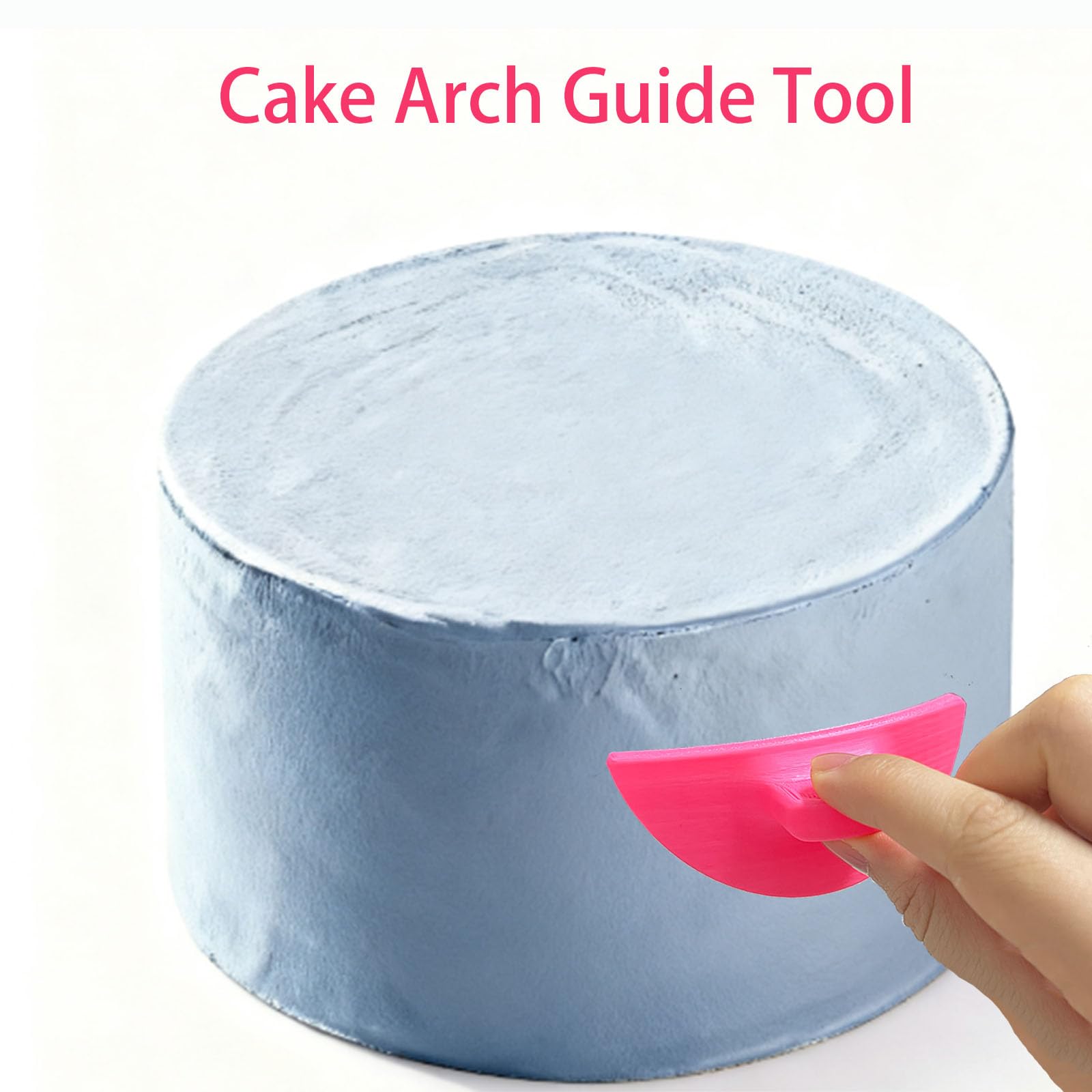 SPANSEE ruffle marker guides cleanly for even cake ruffles on 6–10 inch rounds