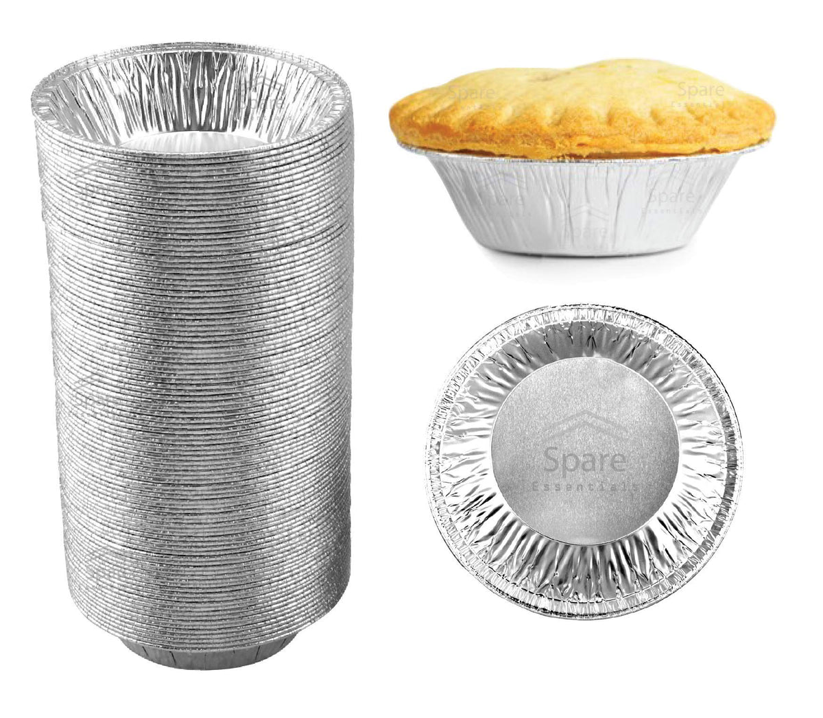 Spare Essentials 5-inch pie tin for baking mini pies at home.