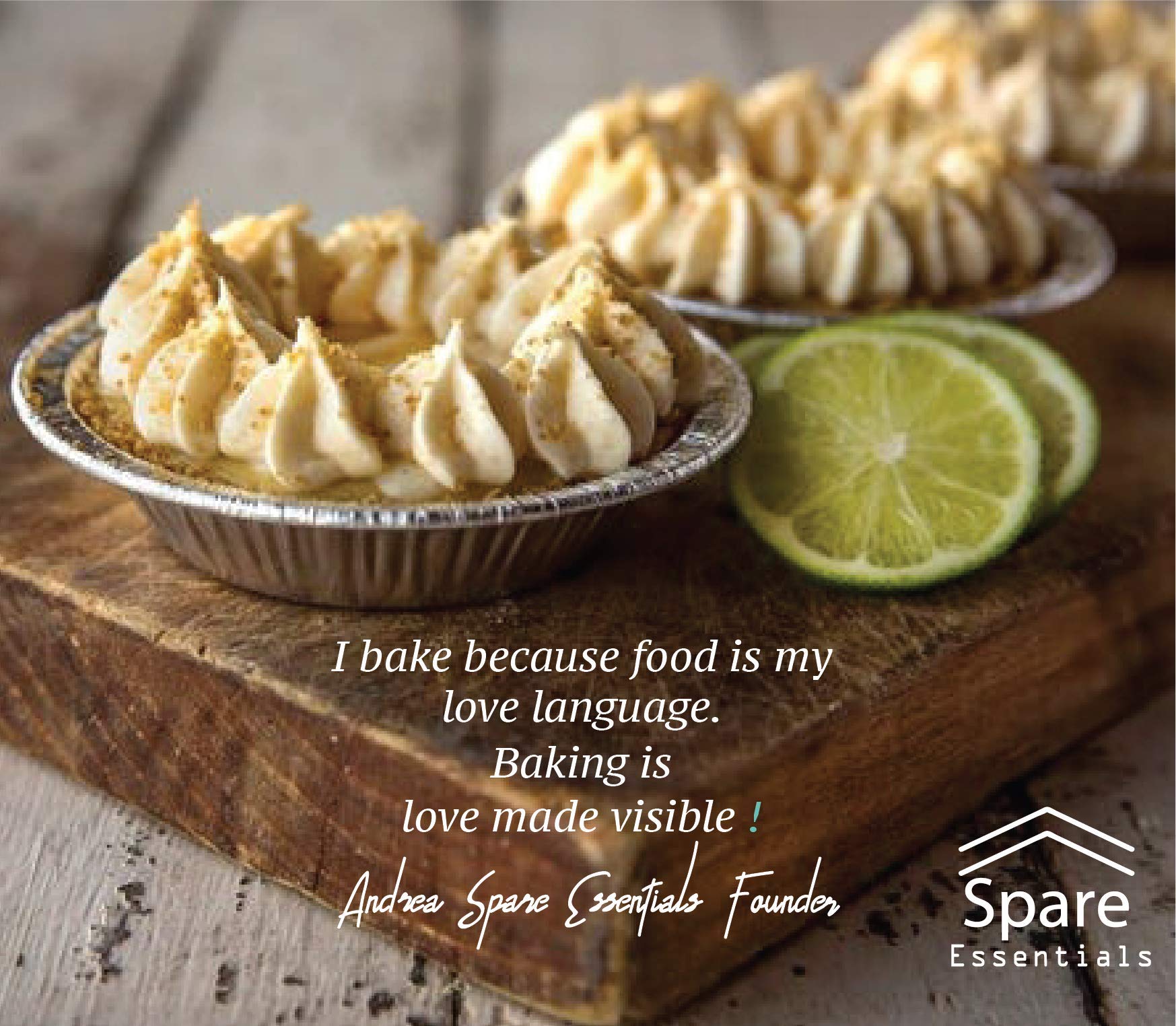 Spare Essentials catering-buffet pie tins for serving single portions.