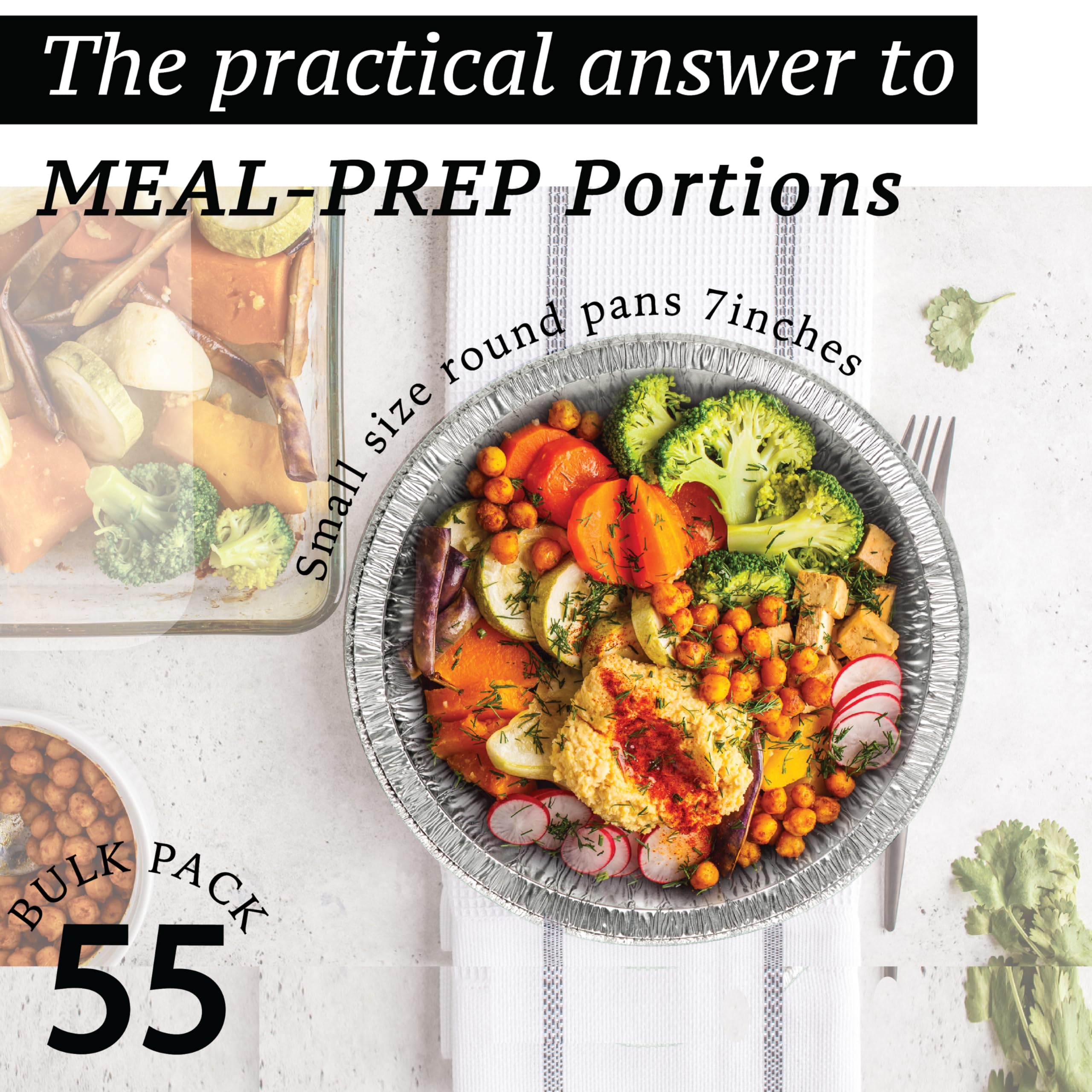 Spare Essentials 7in foil pans for baking, oven safe and recyclable