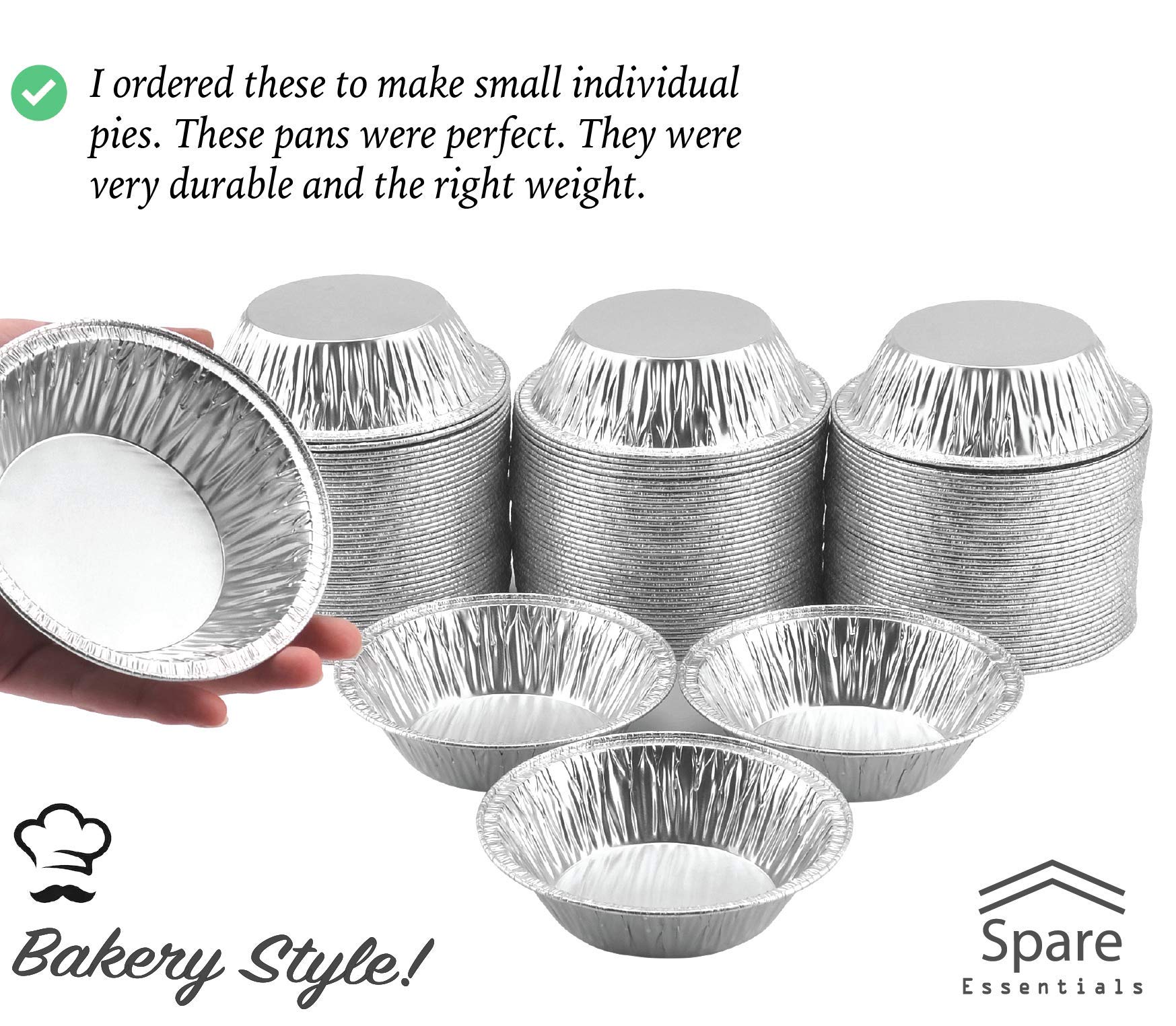 Spare Essentials 5-inch tin for individual quiches and tarts.