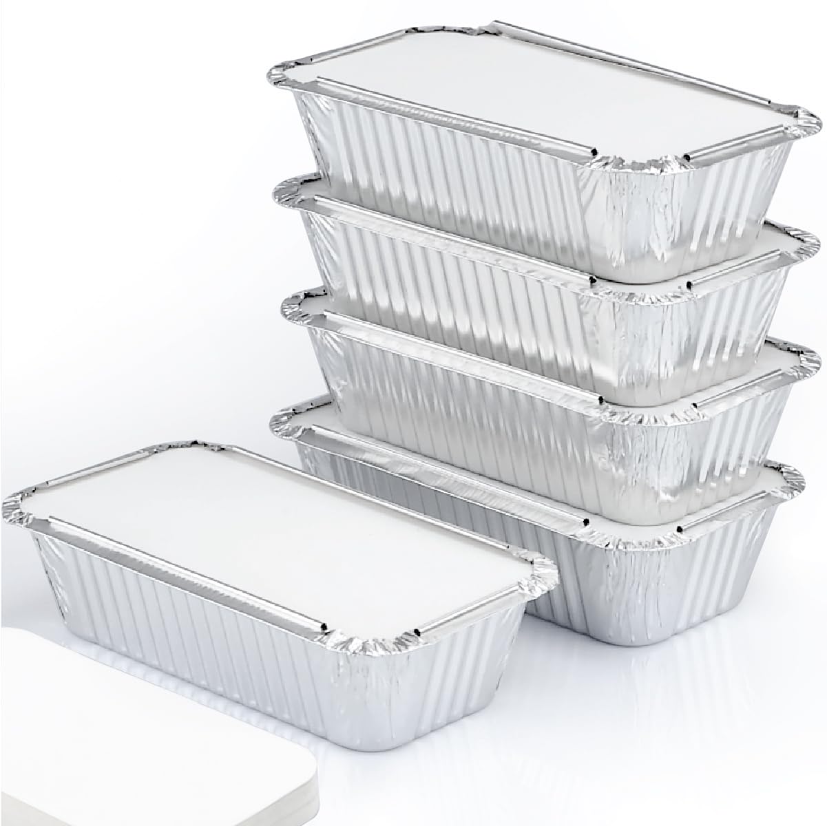 Spare Essentials loaf pans with lids packaging for organized prep