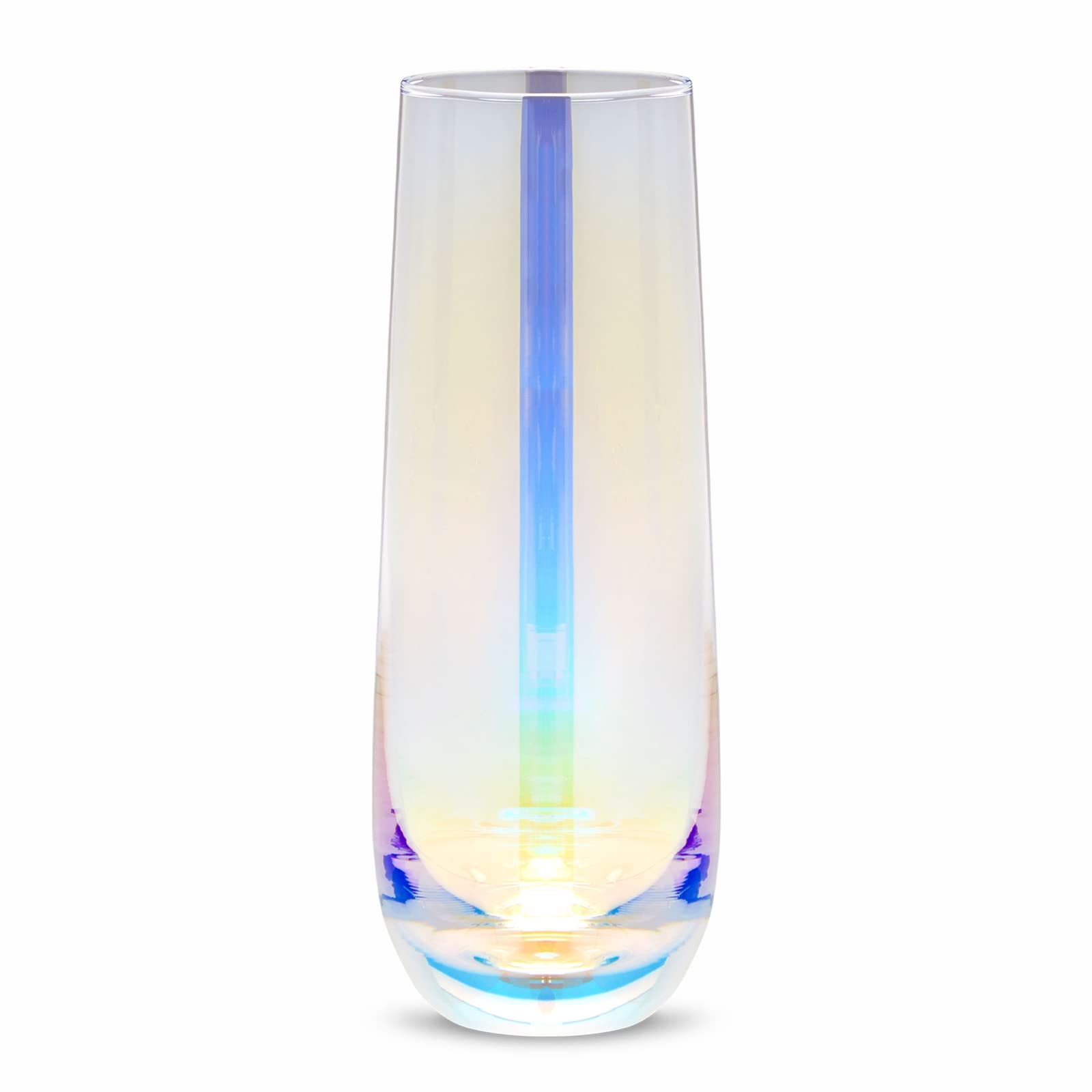 Sparkle and Bash 10-ounce stemless flute for balanced sparkling pours.