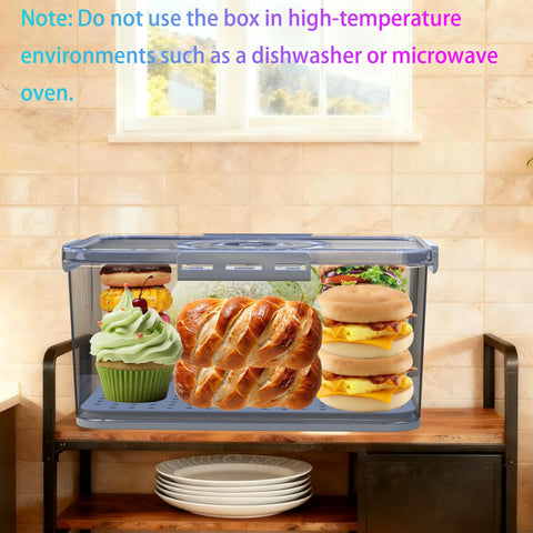 SpeaGles breadbox suitable for fridge storage of produce