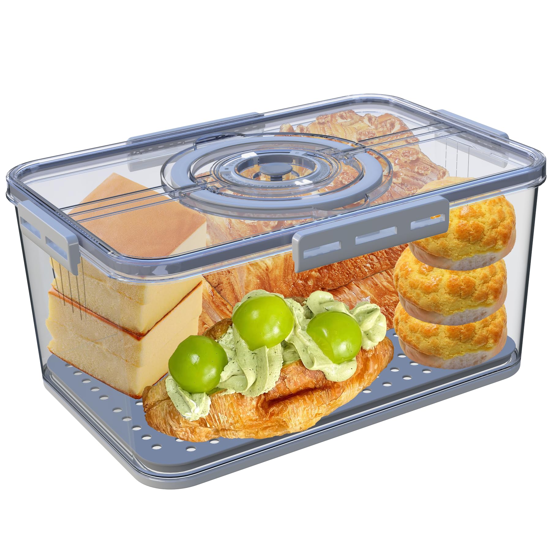 SpeaGles multipurpose container for bread, fruits, and snacks