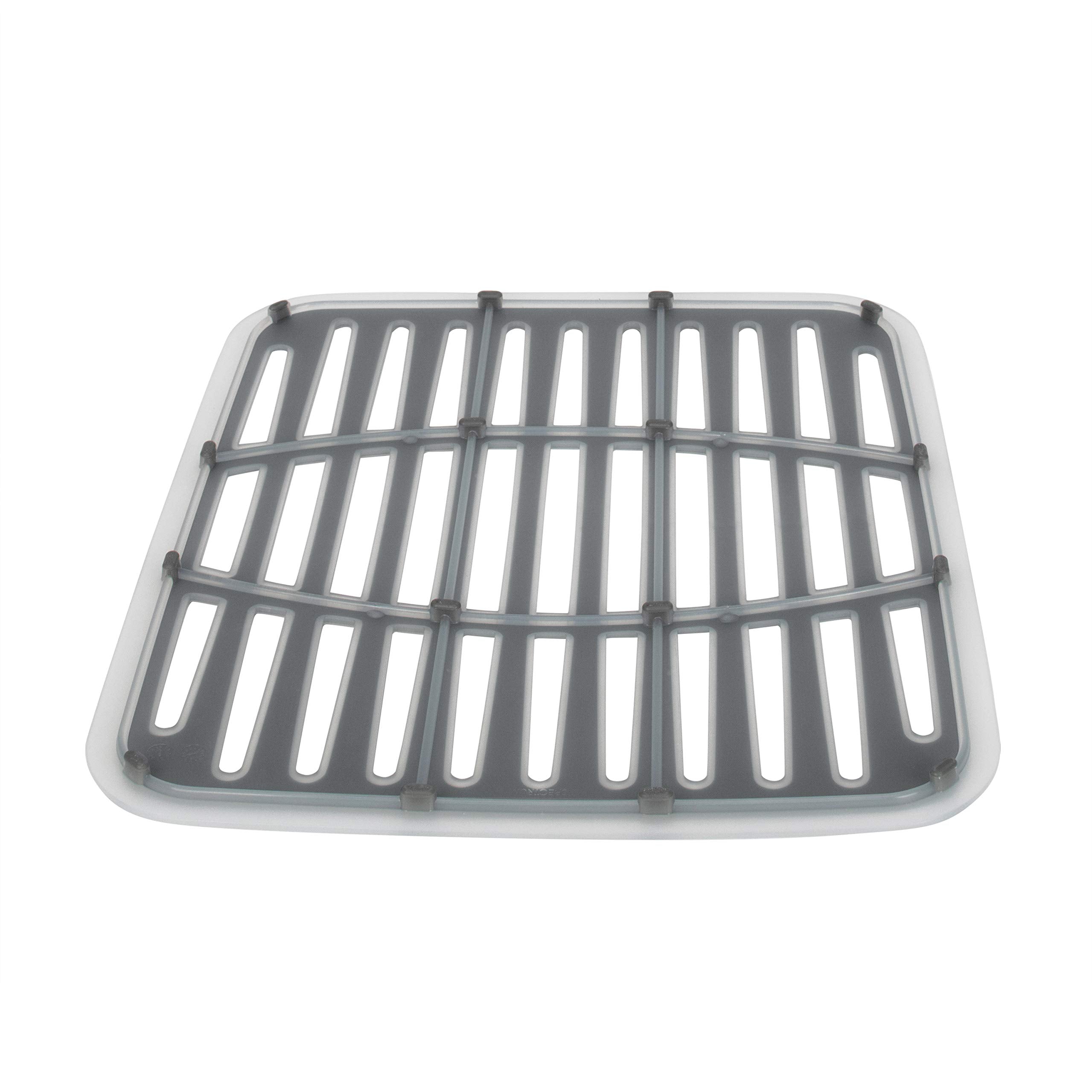 Spectrum Cora sink mat in neutral tone blends with kitchen decor