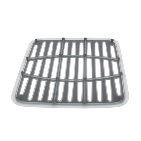 Spectrum Cora sink mat in neutral tone blends with kitchen decor