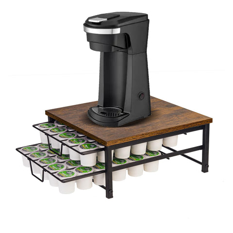 Speday 2-Tier coffee pod drawer front view shows organized counter space.
