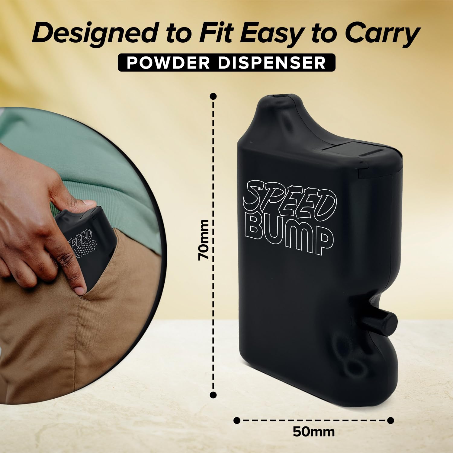 Speed Bump travel seasoning container supports quick flavor tweaks anywhere