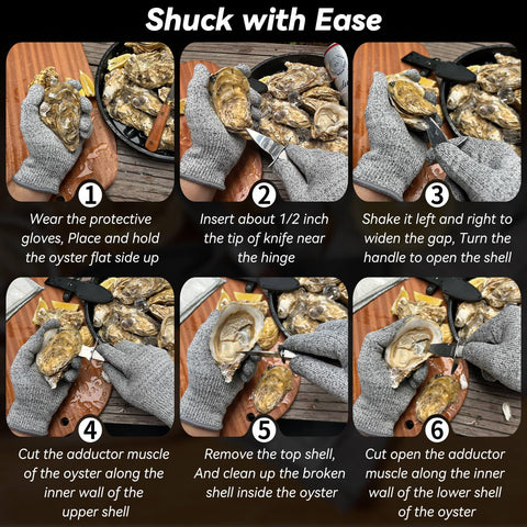 SPEENSUN protective shield on knife enhances safety during shucking