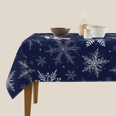 Sphragiyn tablecloth protects dining surfaces from spills and scratches during meals.