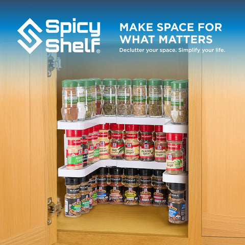 Spicy Shelf 3.0 premium durability supports long-lasting kitchen organization.