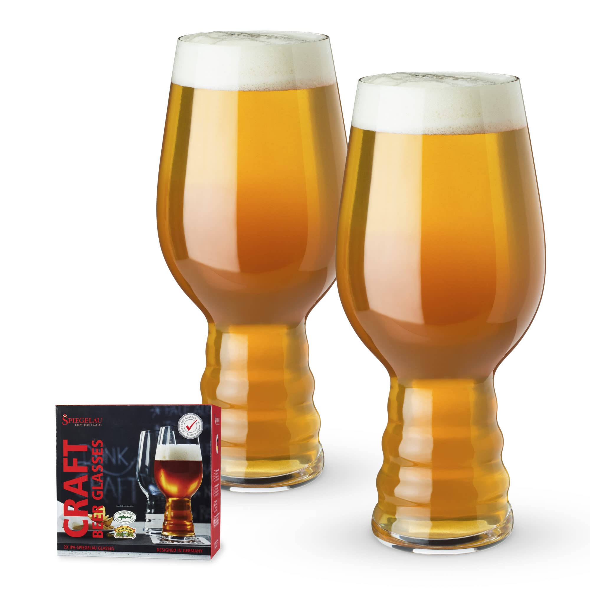 Spiegelau Craft IPA Glass wide bowl enhances IPA aroma and flavor