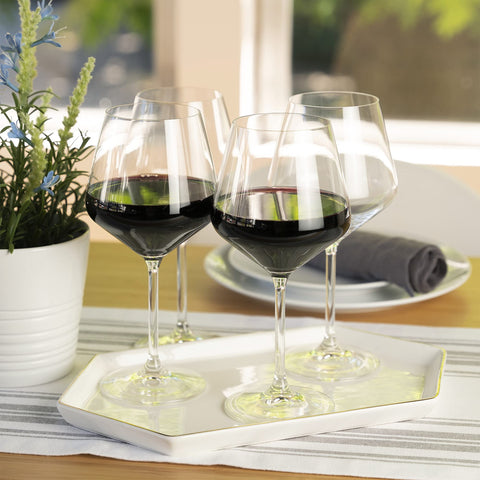 Spiegelau Style Burgundy wine glasses balance Chardonnay flavors for refined sipping