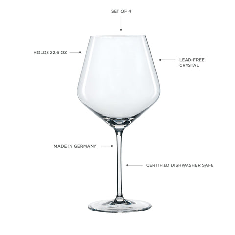 Spiegelau Style Burgundy wine glasses enhance Pinot Noir aromas for mindful tasting