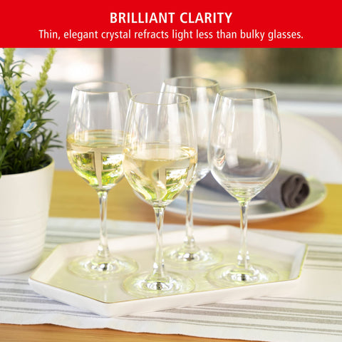 Spiegelau Wine Lovers crystal clear glass showcases white wine aromatics