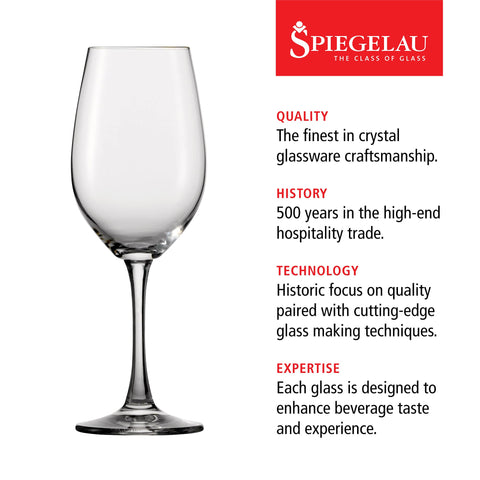 Spiegelau Wine Lovers stemmed glass enhances aroma for elegant dining