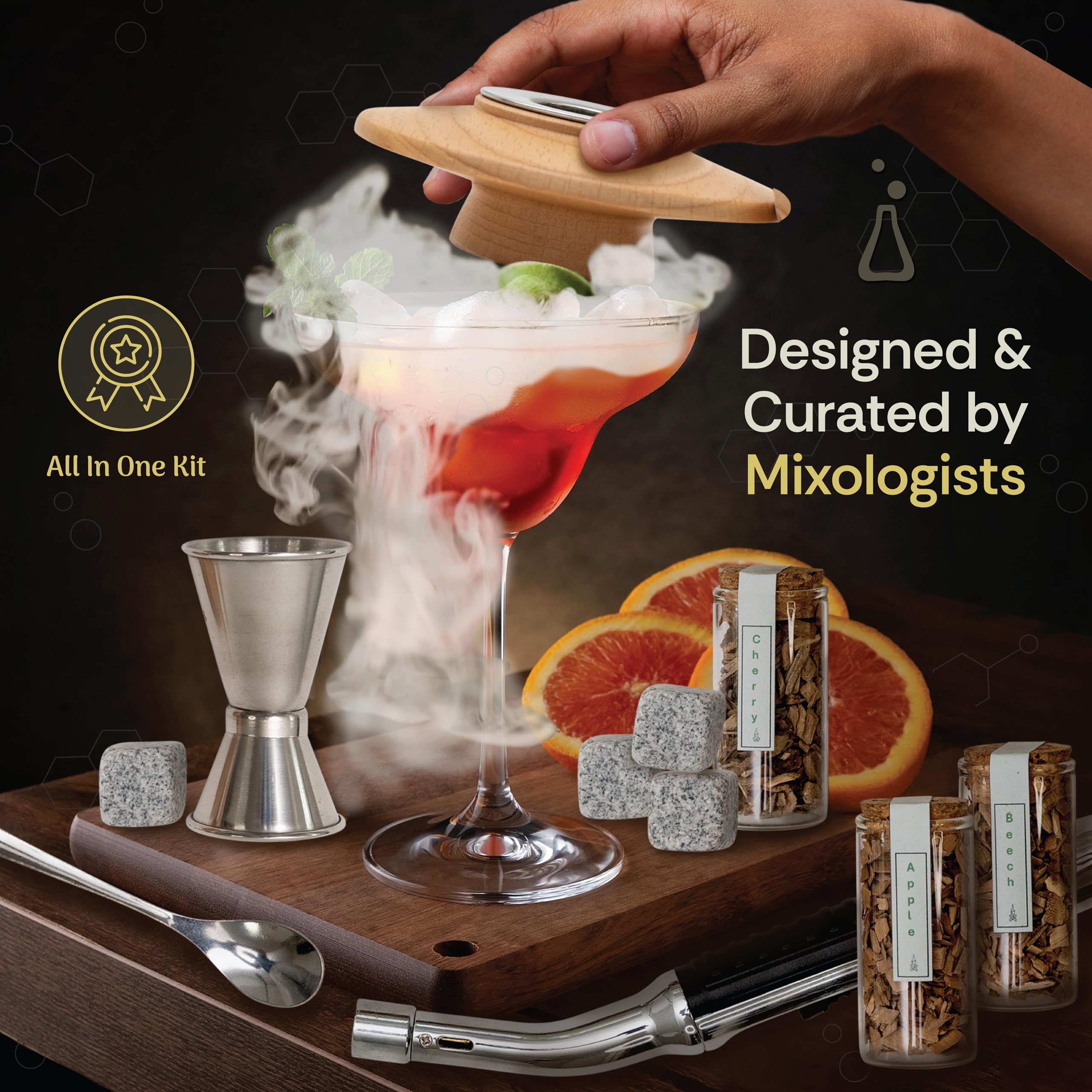 SpiritLabs Apple wood chips for bright aroma in cocktails