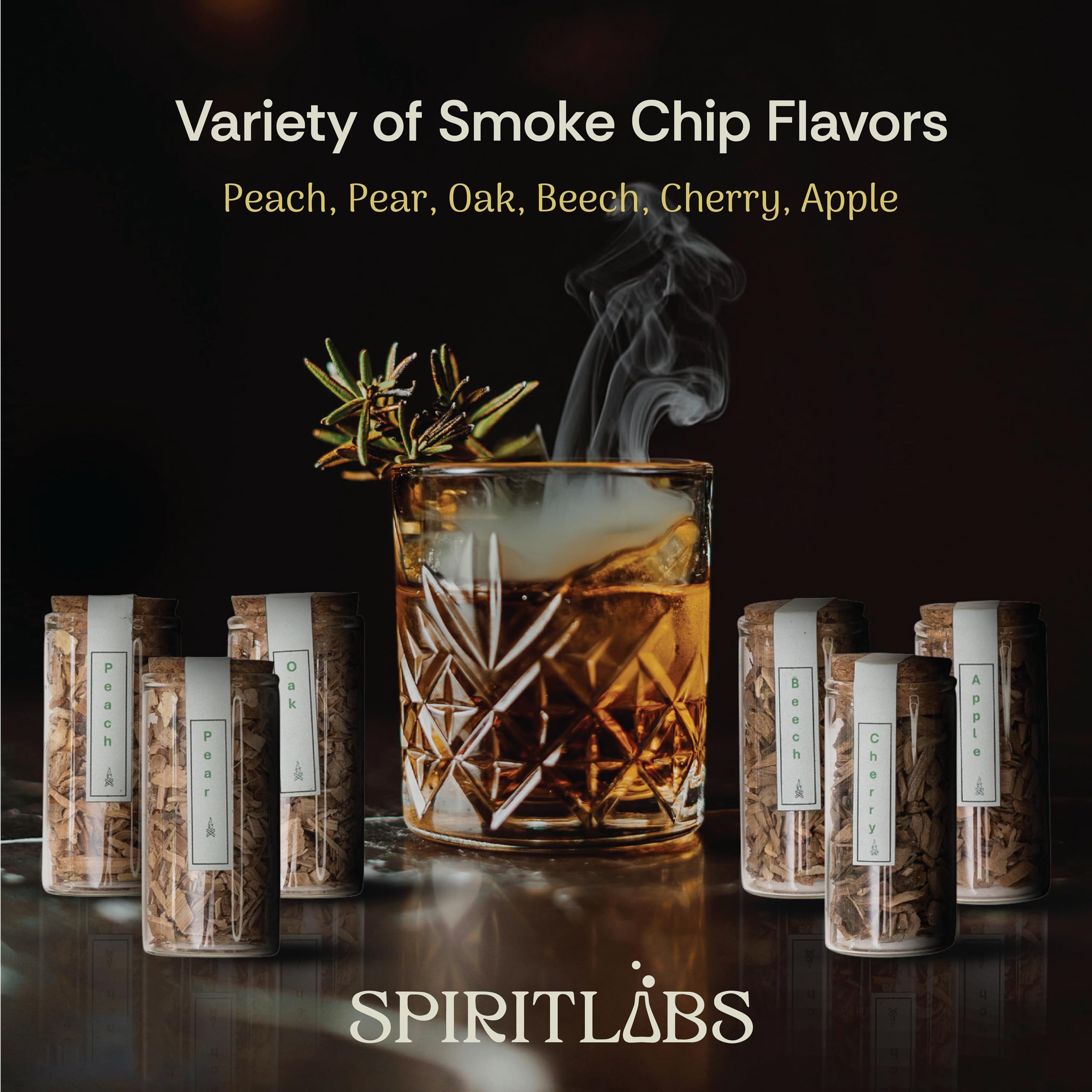 SpiritLabs Cherry wood chips for rich sweetness in cocktails