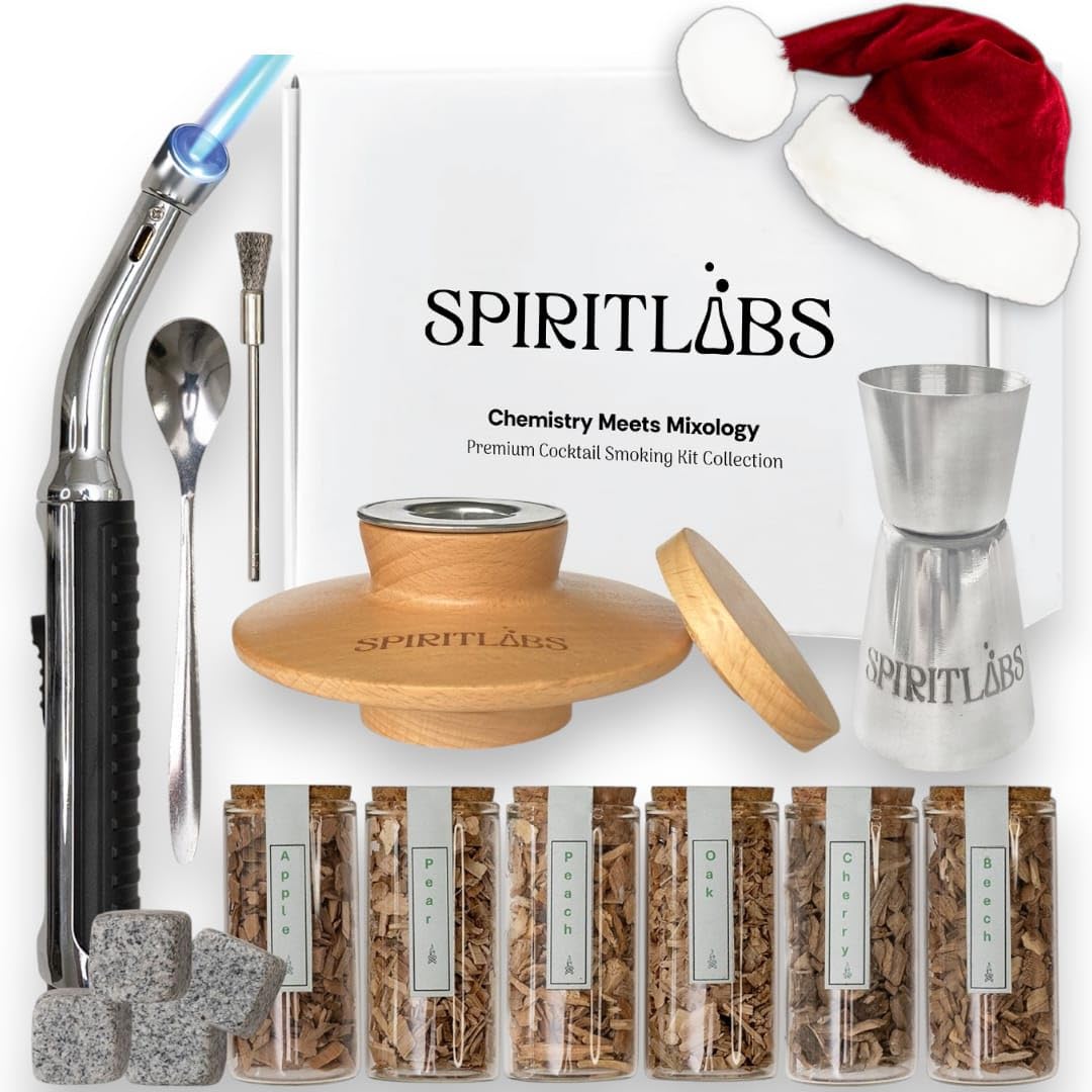 SpiritLabs Cocktail Smoker Kit with torch for precise smoke over cocktails