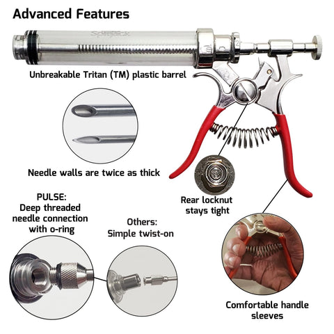 SpitJack PULSE barrel and Tritan plastic highlighting durable construction.