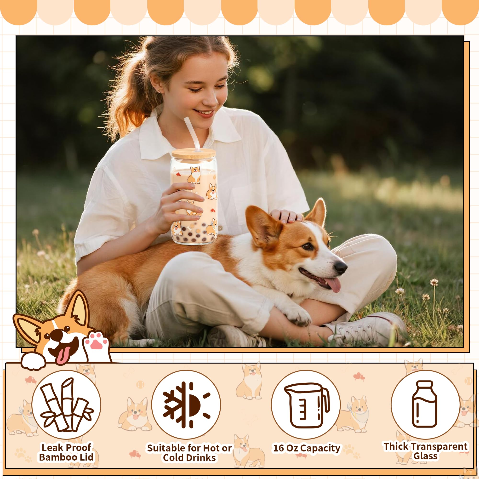 Splendest Corgi Gift Set makeup bag compact travel companion