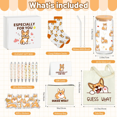 Splendest Corgi Gift Set tote bag shown ready for shopping