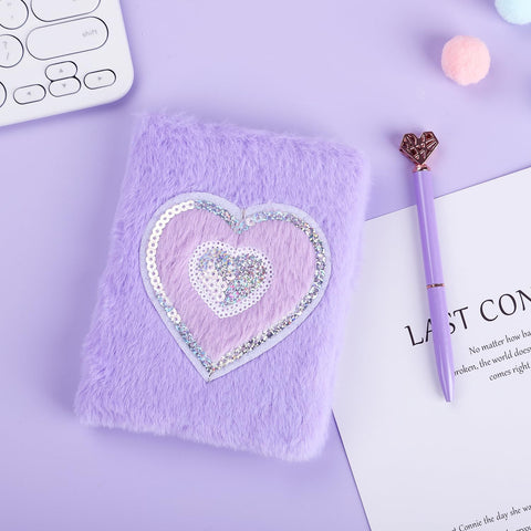 Splendest plush notebook for notes, doodles, and ideas.