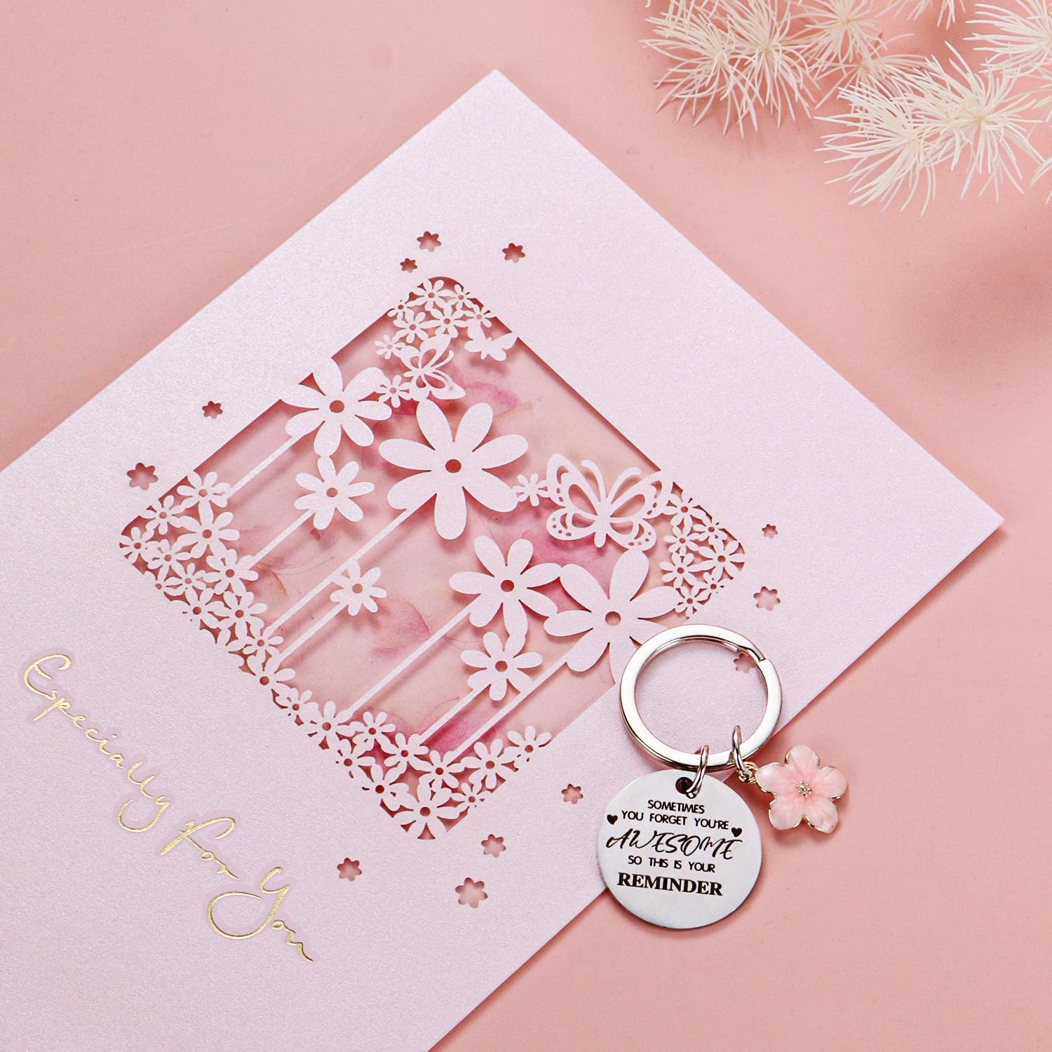 Splendest inspirational keychain to inspire daily positivity.
