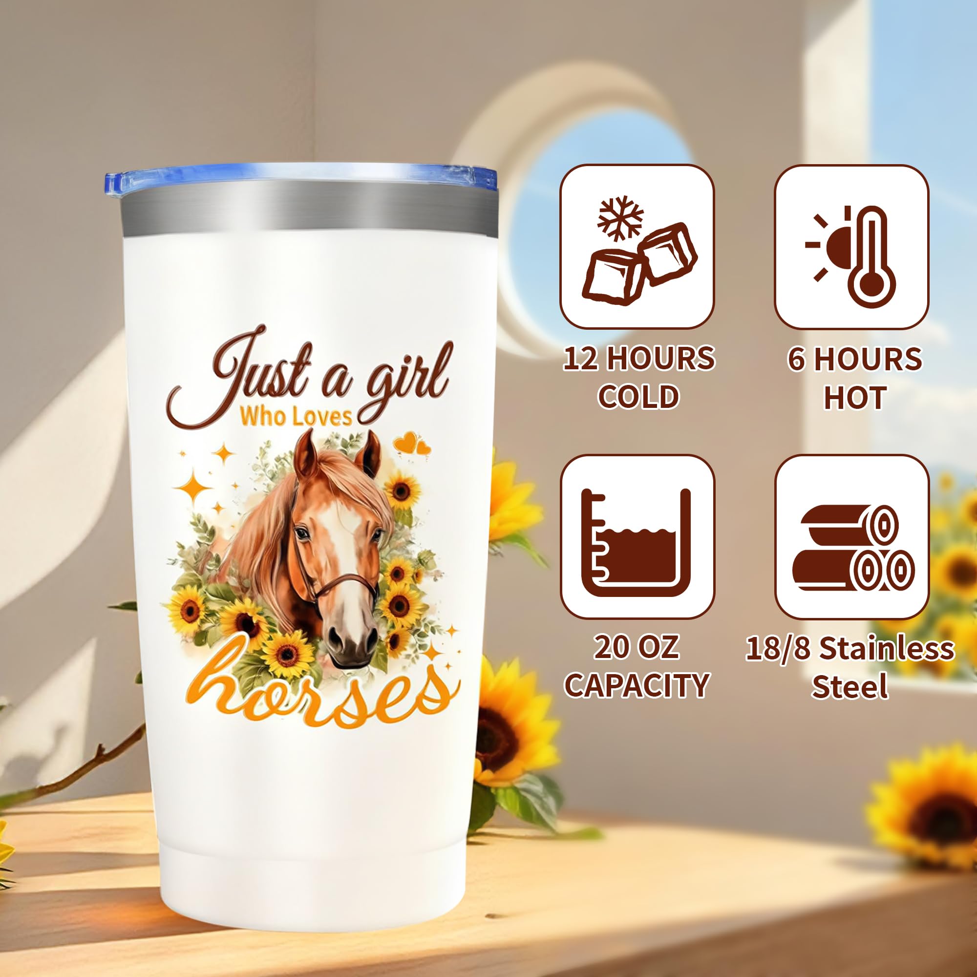 Splendest sunflower horse keychain for on-the-go organization.